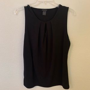 Ann Taylor Sleeveless Blouse Black